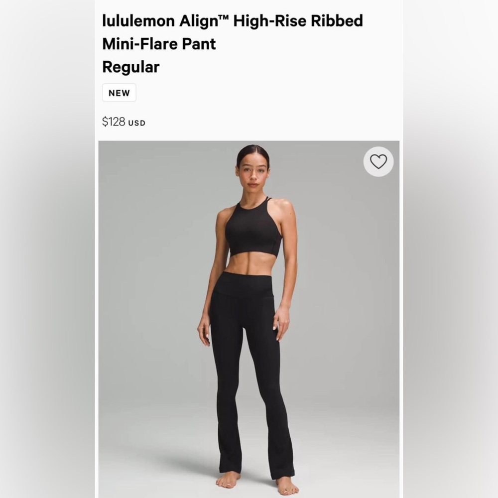 Lululemon Align High Rise Mini Flare Leggings